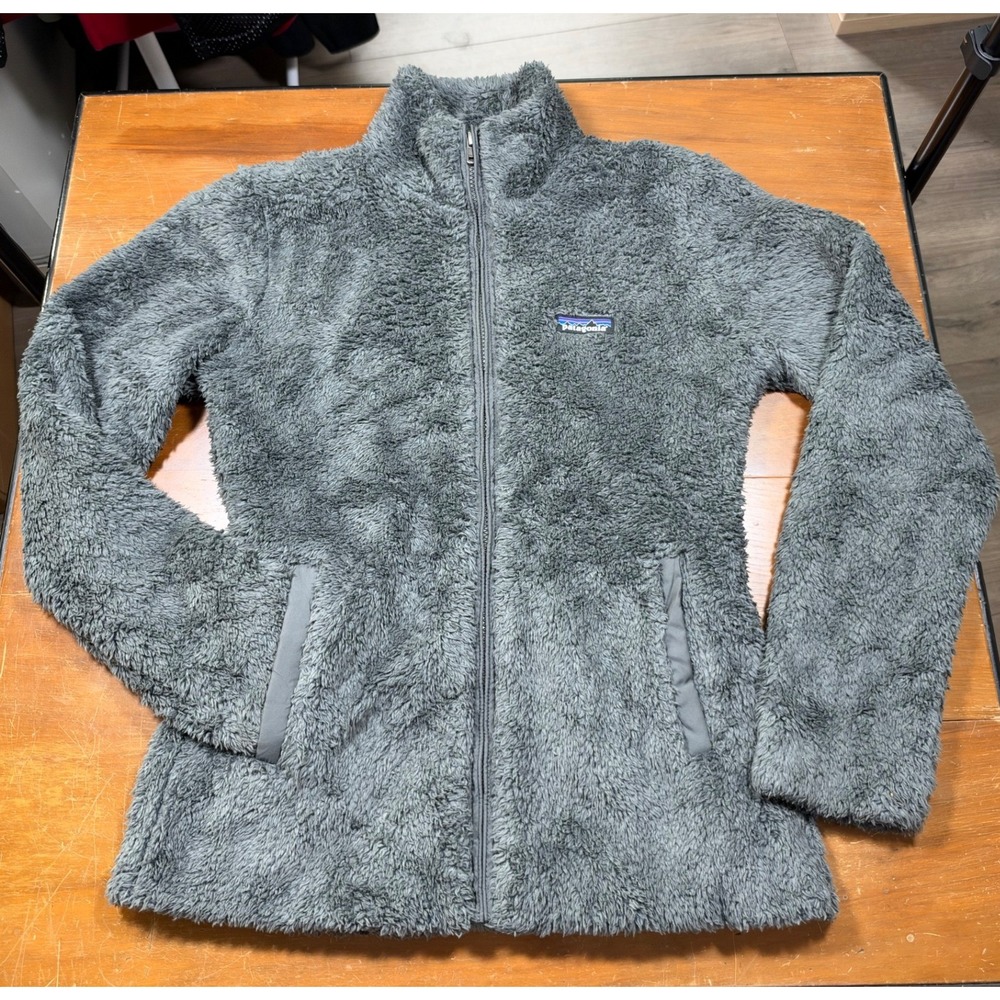 Patagonia Los Gatos Fleece Jacket Womens Size S Gray Excellent Full Zip Soft